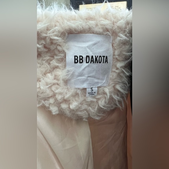 BB Dakota Wubby Collarless Jacket Full Zip Sz Small Super Soft Long Trench 0207 - Picture 7 of 9